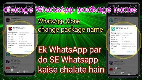 ♥️#(1) how to change Whatsapp package name APK clone full watch video☺