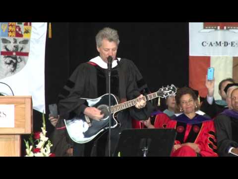 Video WATCH: Bon Jovi writes, performs song for Rutgers-Camden class of 2015: 'Start your own revolution'