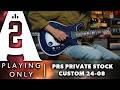 PRS Private Stock Custom 24-08 Electric Guitar in Aquaviolet Glow - Playing Only Demo