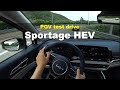 2022 KIA Sportage Hybrid POV test drive, review