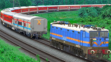 WAG9 SHUNT LHB EXPRESS TRAIN | BUMPY RAILROAD | Train Simulator | Railwork | NTG GAMING