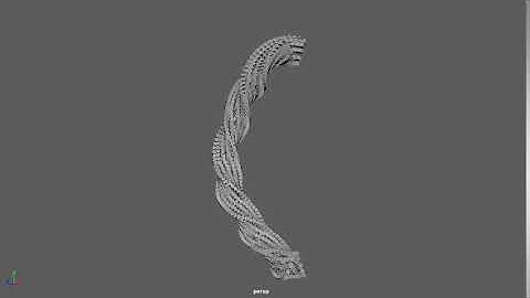 Twisting cubes in Maya