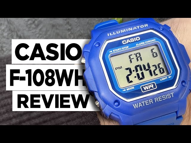 #CASIO F-108WH (Module 3224) Digital Watch - Hands on Impressions and Review -