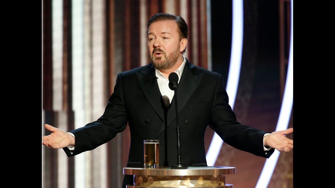 Ricky Gervais Epic Rant Golden Globe Awards (Lets Talk) - YouTube