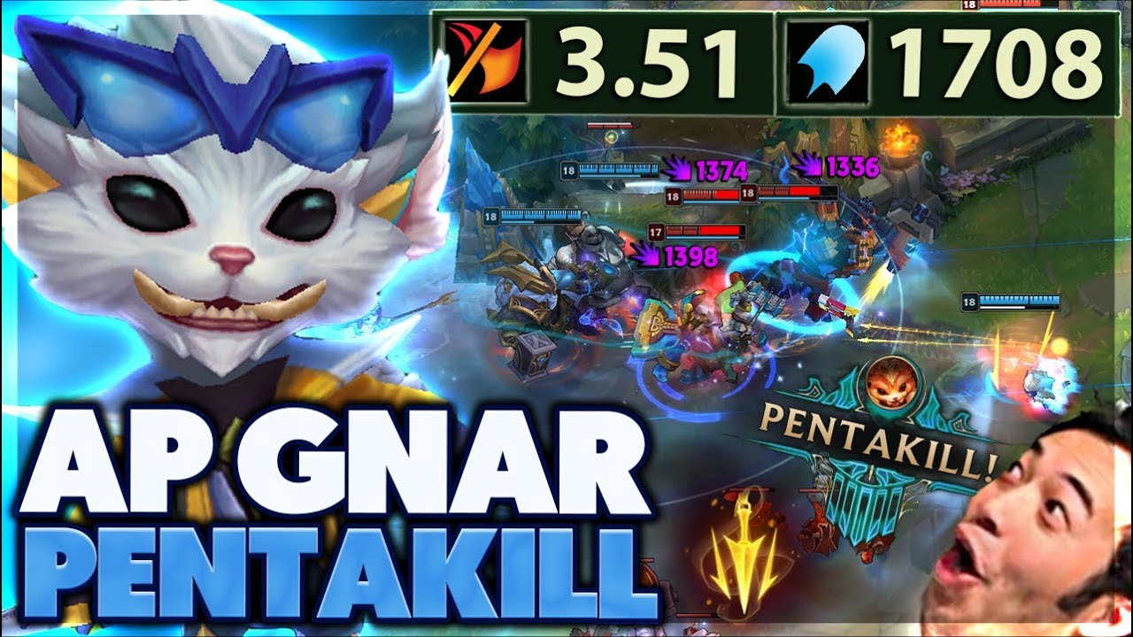 I KISS MERCH GUY | RIOT WILL 100% NERF THIS | 1700 AP GNAR - BunnyFuFuu