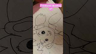 freehand drawing se banaye Suzuka #trending #art #video