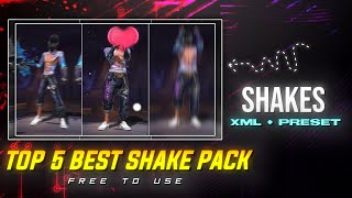 Top 5 Shakes Xml Preset's | 4k Quality Shakes  Pack For Alight Motion | Free To Use 💯