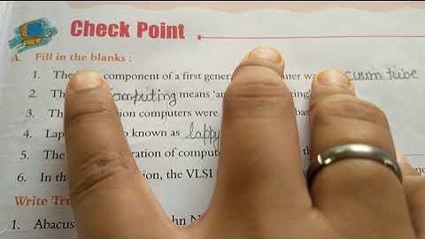 Computer Class 4 Chapter 1 Fill in the blanks