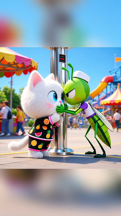 'No ticket, no entry for the cat! 😺❌🎟️'#subscribe #funny #cartoon #animation #catvideos