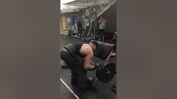 235lb EZ Bar cheat curl PR