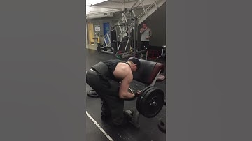 235lb EZ Bar cheat curl PR