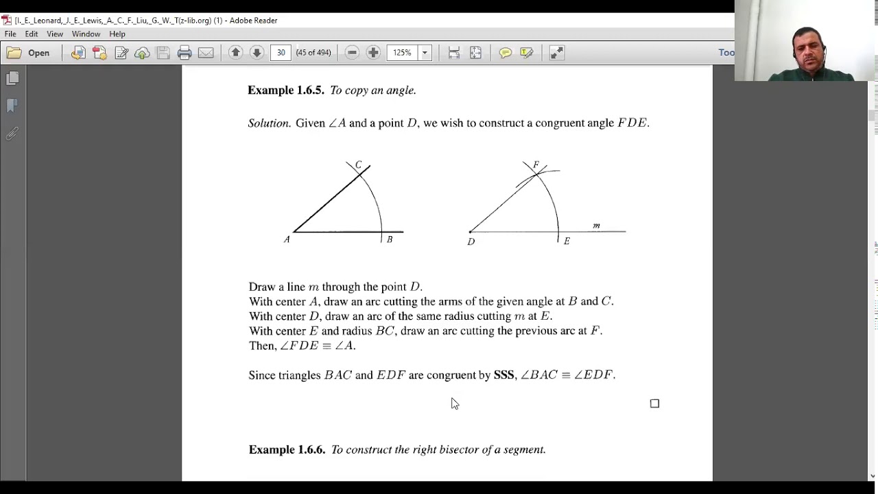 M261 (12)Basic Constructions (Using Compass and Straightedge) YouTube
