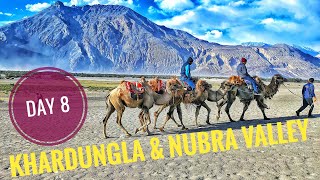 Day 8: Khardungla Top | Nubra Valley | Diskrit Hunder | Thang Tyakshi | Tamil vlog