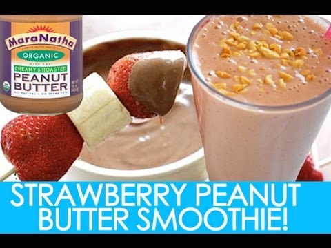 Peanut Butter Strawberry Banana Smoothie! !