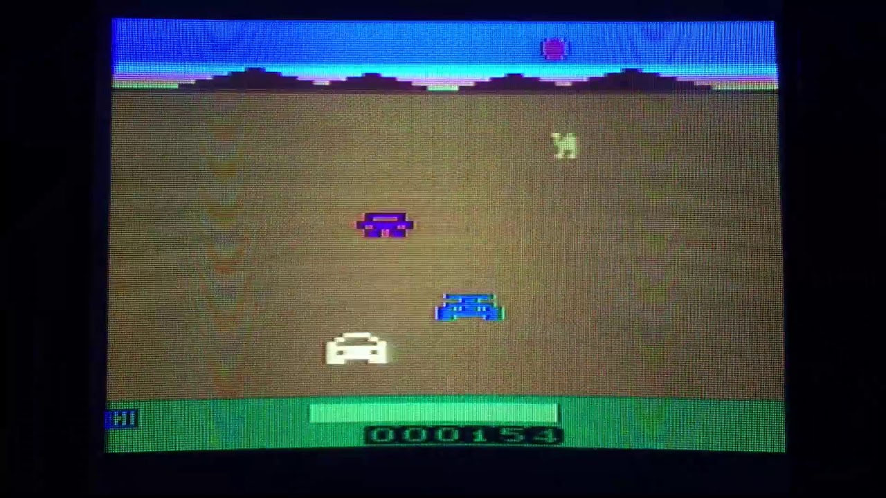 RALLY RACER - Etapa 1 [ ATARI 2600 ] - MORE WORK Games - YouTube