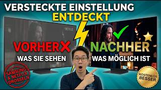 Jeder Smart TV hat eine VERSTECKTE Bildeinstellung — Samsung & Netflix DROSSELN Ihr Bild seit Jahren