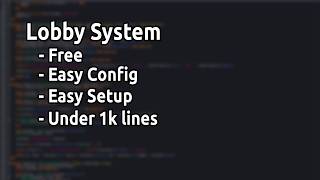 Lobby System showcase + free download