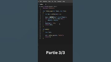 Langage C - Comment utiliser malloc partie 3 #shorts