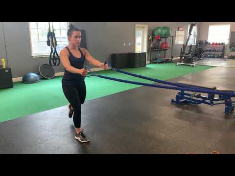 Split Stance Band Row