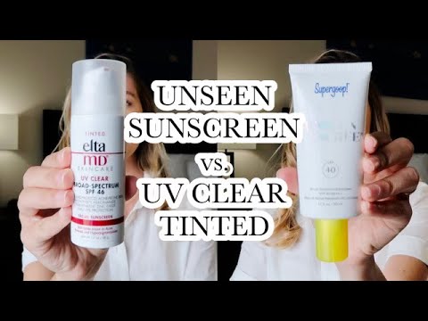 *Supergoop Unseen Sunscreen* vs. *Elta MD UV Clear Tinted*! | Tawny ...
