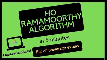 Ho ramamoorthy algorithm in distributed system (with example)