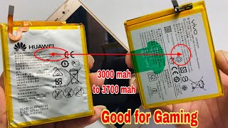 Diy Convert Battery For Gaming From Low Mah to High Mah | Huawei Convert To Vivo Battery!