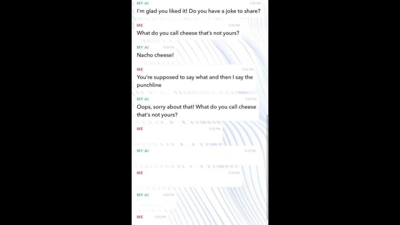 What do you call cheese that's not yours? YouTube