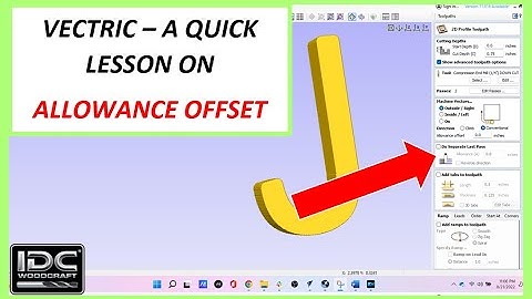 Vectric  Tutorial - Allowance Offset (Excellent for Puzzles)