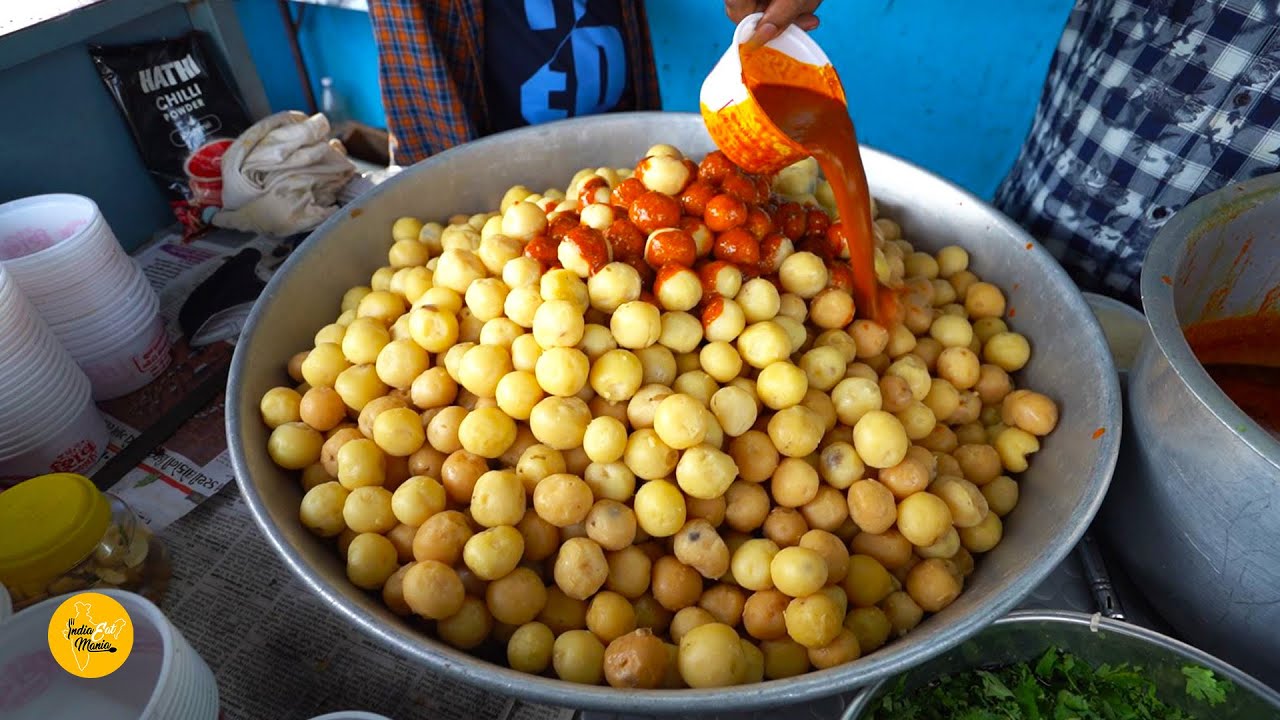 Most Epic 30kg Bhavnagar Bhungara Bateta Making l Gujarat Street Food | INDIA EAT MANIA