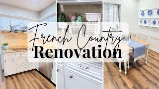 High End Look For Less: French Country Kitchen and Dining Room Renovation on A Tight Budget