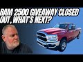 RAM 2500 GIVEAWAY ENDING TODAY
