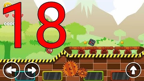 Red Ball Adventure Level 18 Android Walkthrough New Ball Bounce Games