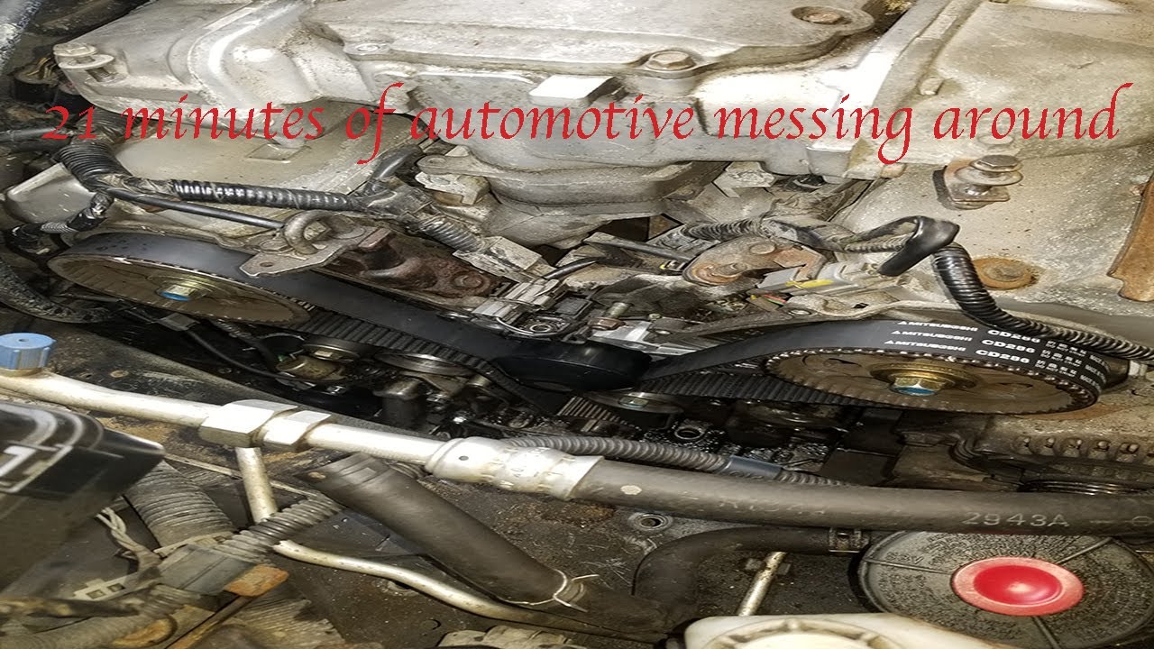 21 minutes of wrenching on 2004 Honda Pilot timing belt replacement