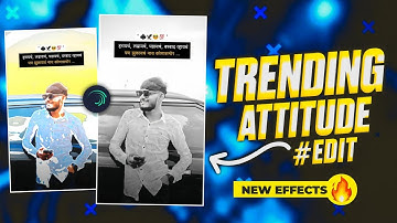 Instagram Trending Attitude Video Editing | New Reels Attitude Video Editing 2024 | Alight Motion