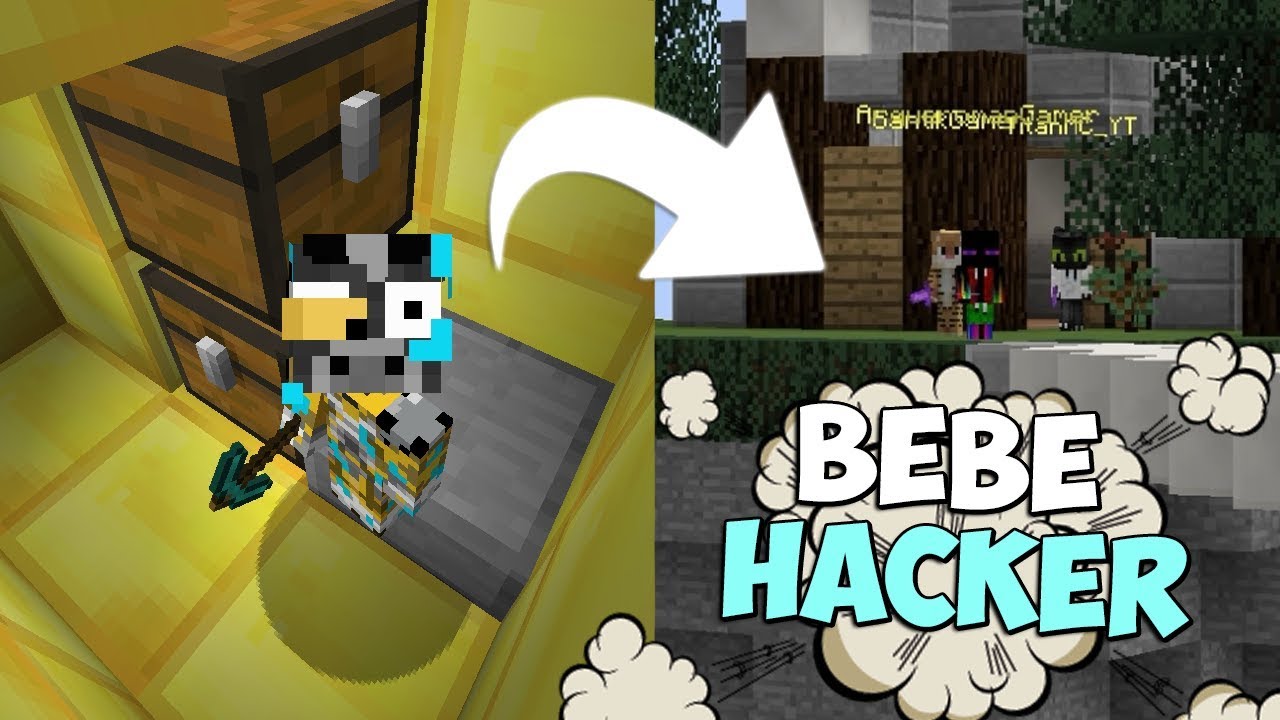BEBÉ USANDO HACKS EN MINECRAFT | TRAMPA MODO: BEBÉ TROLL