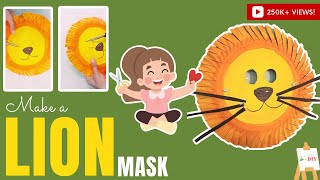 How to make a Lion Mask I Craft with Paper I School craft Ideas I Animal Mask I Paper Craft Ideas