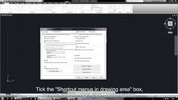 AutoCAD 2013 Tutorial - How to set up right mouse button