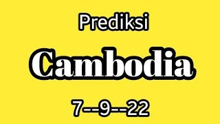 PREDIKSI CAMBODIA 7 SEPTEMBER 2022