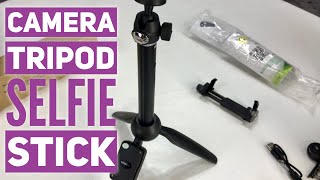 Perfect Selfie Stick For Normal Cameras - Includes Tripod And 14 Camera Screw Mount