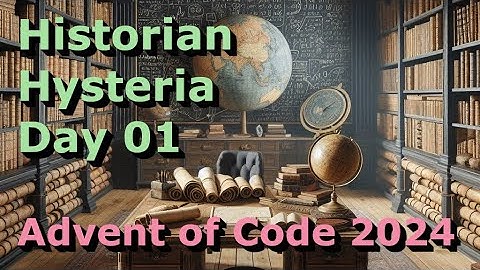 Advent of Code 2024 - Day 01 - Rust // Live Solve