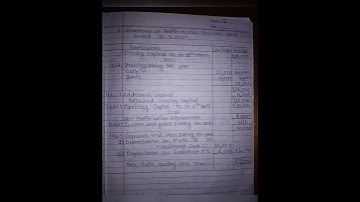 11th B.k  and accountancy, chapter  10 singal entry system , practical problem 8