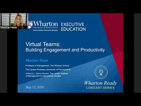 Virtual Teams Building Engagement Productivity - Martine Haas ...