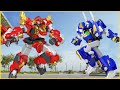 Dinocore vs Ironman Robot War | Power Rangers Cartoon | Dinosaus Animation