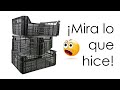 ¿ Qué hacer con cajas de frutas de plástico ? || Manualidades Recicladas || Ecobrisa