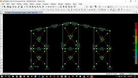 CSi sap2000 v18 steel structure design warehouse 03