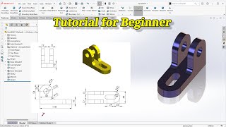 How to Design a Flange in Solidworks for Beginner #solidworks  #howtodraw  #solidworkstutorial