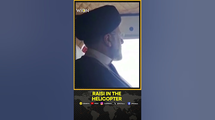 Ebrahim Raisi helicopter crash:  Footage of Raisi in the helicopter before crash | WION