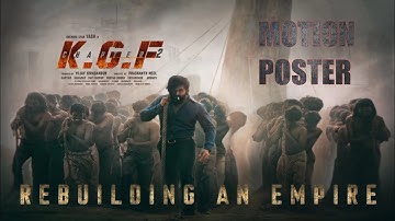 KGF Chapter 2 Official Motion Poster | Yash, Sanjay Dutt, Raveena Tandon | KGF 2 First Look
