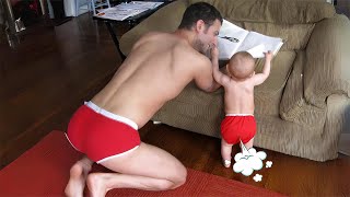 Funniest Baby and Daddy Moments Compilation  Cute Baby Videos