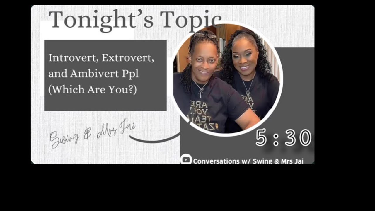 Introvert, Extrovert, and Ambivert (Which one are you?) - YouTube